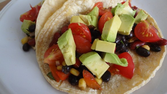 Summer Bean Salad Tacos - www.theculinarycapers.com