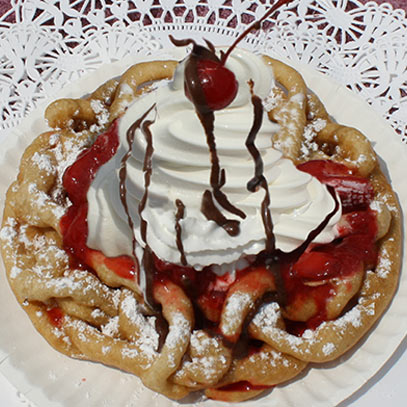 funnel cake sundaes