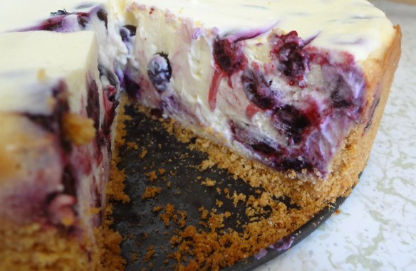 Blueberry cheesecake - www.theculinarycapers.com