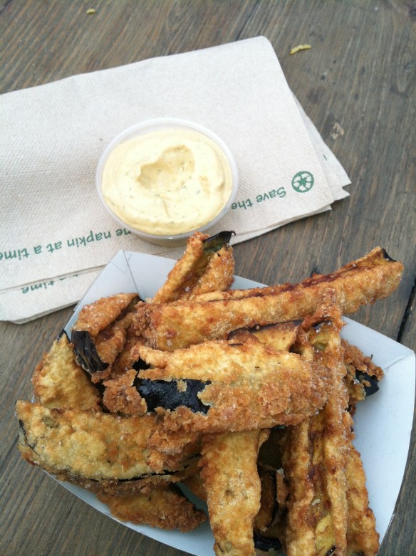 Eggplant fries from Sonora Grill - www.theculinarycapers.com review of the MN state fair Eggplant fries from Sonora Grill - www.theculinarycapers.com review of the MN state fair