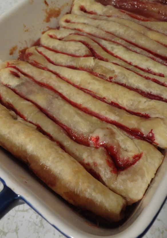 Puff pastry intestines! #Halloween #creepy