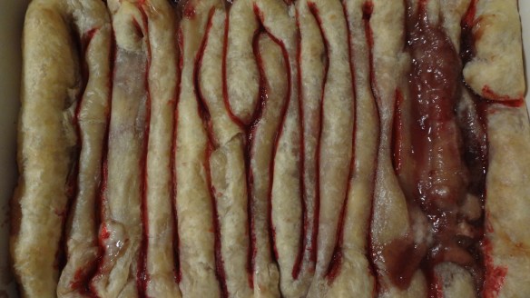 Puff Pastry Intestines - so creepy for #Halloween!