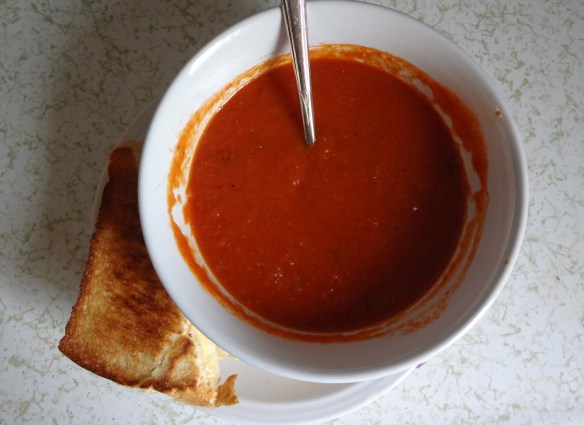 Tomato Soup + Grilled Cheese = Heaven!